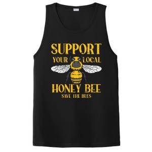 Support Your Local HoneyBee Save Bees Beekeeping Beekeeper PosiCharge Competitor Tank