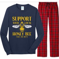 Support Your Local HoneyBee Save Bees Beekeeping Beekeeper Long Sleeve Pajama Set