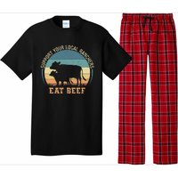 Support Your Local Ranchers Eat Beef Pajama Set