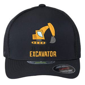 See You Later Excavator Boy Excavator Flexfit Unipanel Trucker Cap