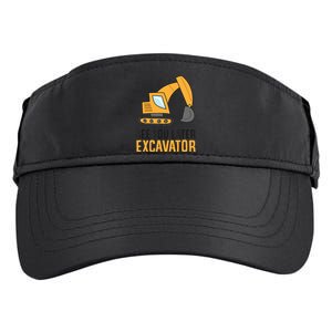 See You Later Excavator Boy Excavator Adult Drive Performance Visor