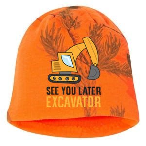 See You Later Excavator Boy Excavator Kati - Camo Knit Beanie