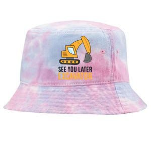 See You Later Excavator Boy Excavator Tie-Dyed Bucket Hat