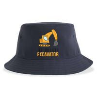 See You Later Excavator Boy Excavator Sustainable Bucket Hat