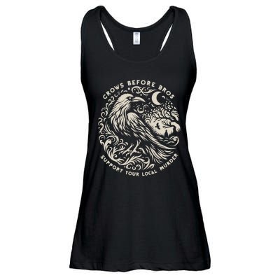 Support Your Local Murder Crows Before Bros Funny Ladies Essential Flowy Tank