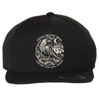 Support Your Local Murder Crows Before Bros Funny Wool Snapback Cap