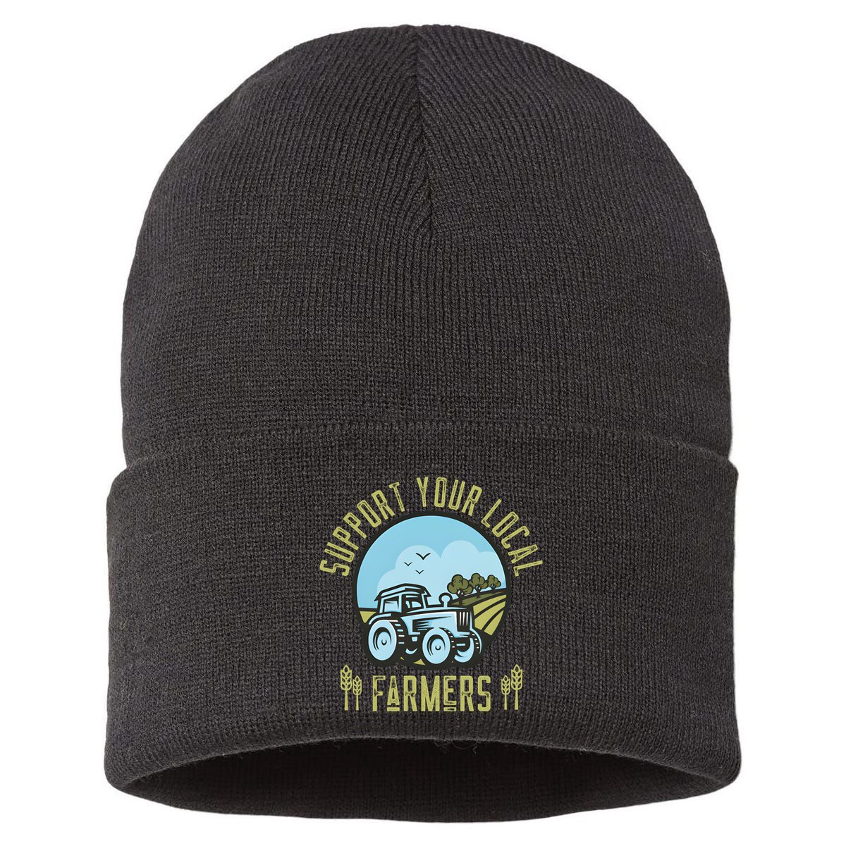 Support Your Local Farmers Sustainable Knit Beanie