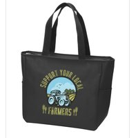 Support Your Local Farmers Zip Tote Bag