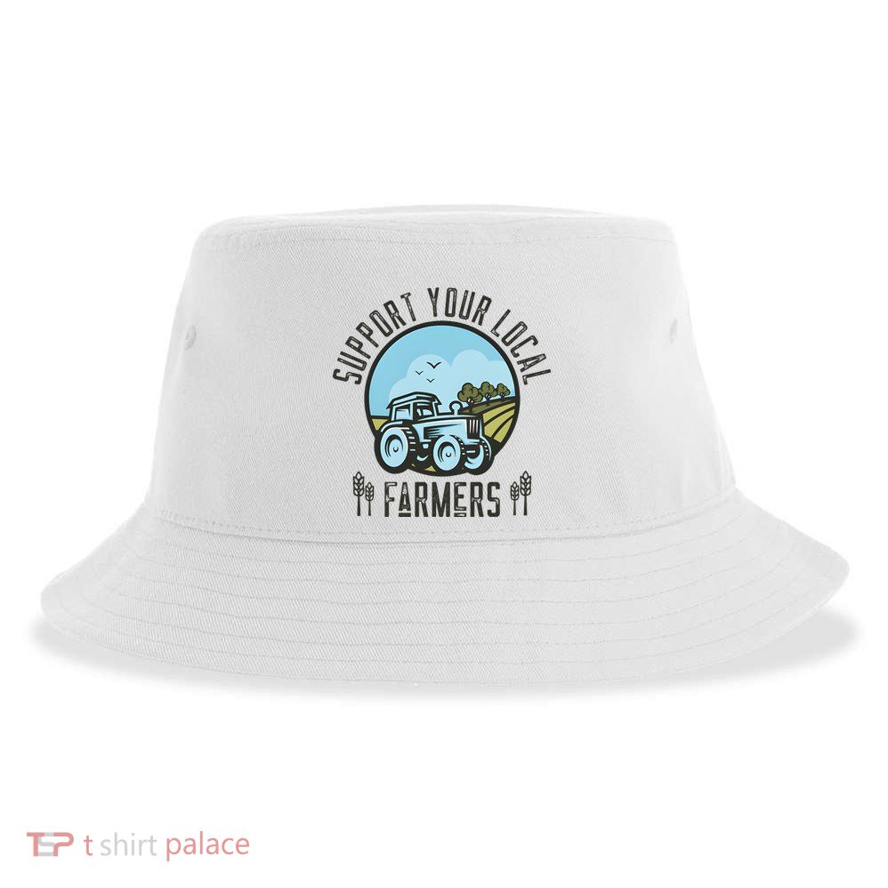 Support Your Local Farmers Sustainable Bucket Hat