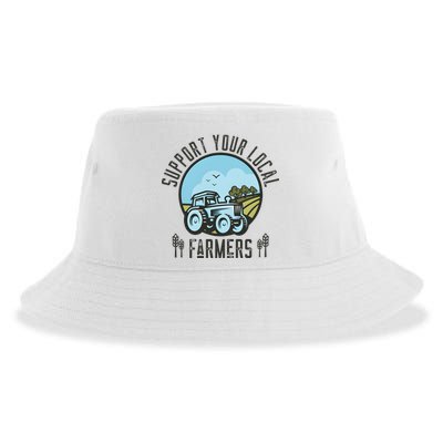 Support Your Local Farmers Sustainable Bucket Hat