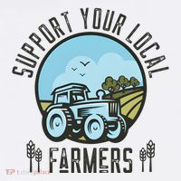 Support Your Local Farmers Adult Drive Performance Visor