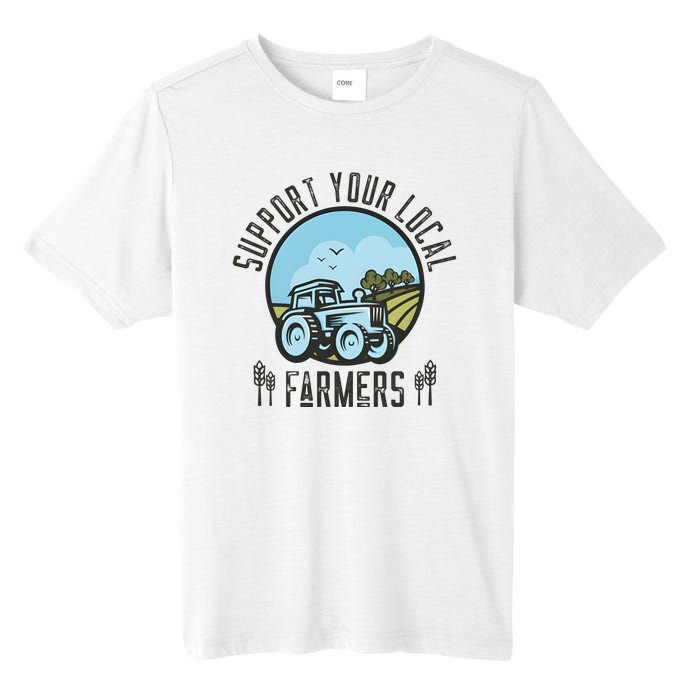 Support Your Local Farmers Tall Fusion ChromaSoft Performance T-Shirt