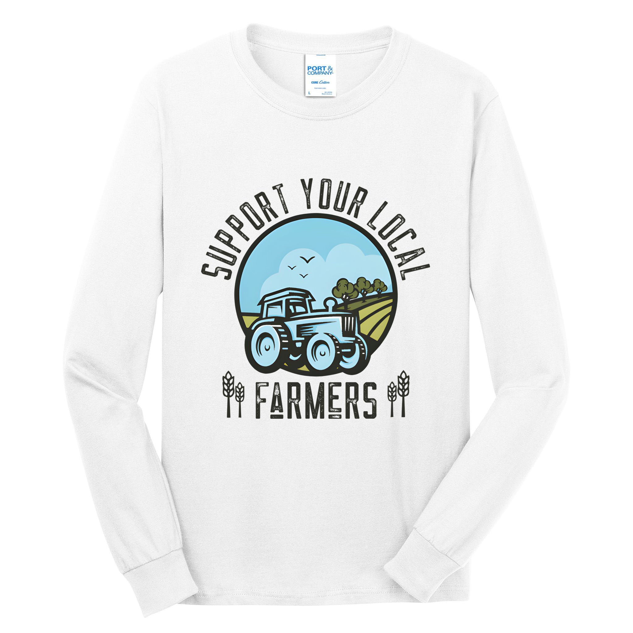 Support Your Local Farmers Tall Long Sleeve T-Shirt