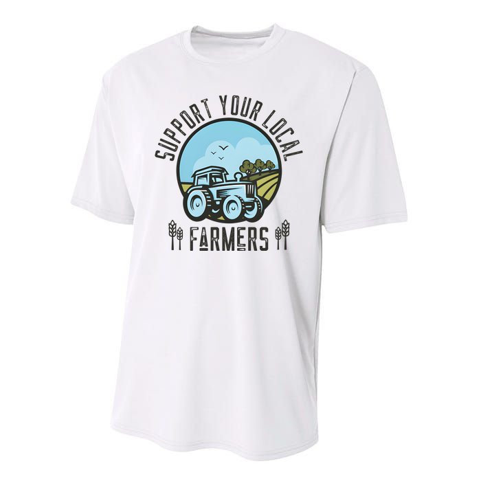 Support Your Local Farmers Performance Sprint T-Shirt