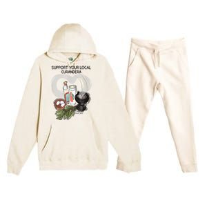 Support Your Local Curandera Premium Hooded Sweatsuit Set