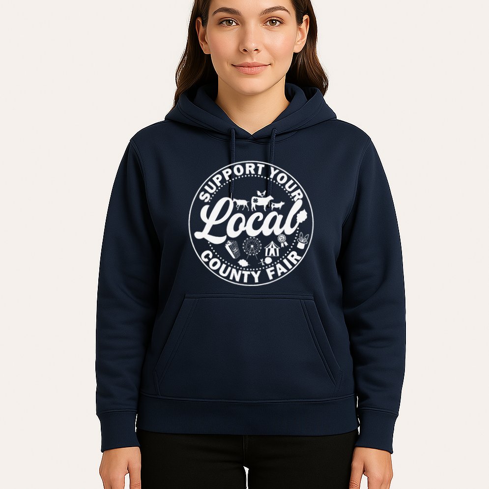 Support Your Local County Fair Animals Farm And Circus Tent Hoodie