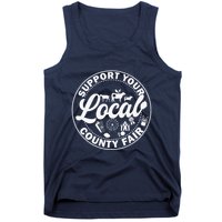 Support Your Local County Fair Animals Farm And Circus Tent Tank Top