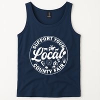 Support Your Local County Fair Animals Farm And Circus Tent Tank Top