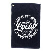 Support Your Local County Fair Animals Farm And Circus Tent Golf Towel