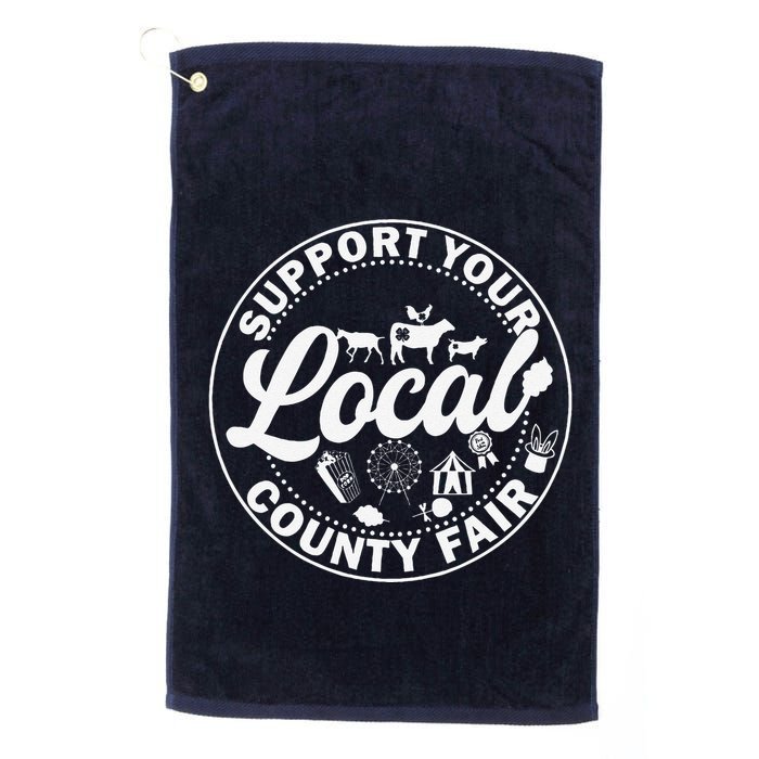 Support Your Local County Fair Animals Farm And Circus Tent Golf Towel