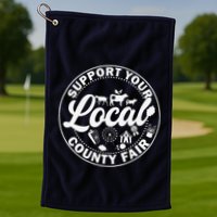 Support Your Local County Fair Animals Farm And Circus Tent Golf Towel