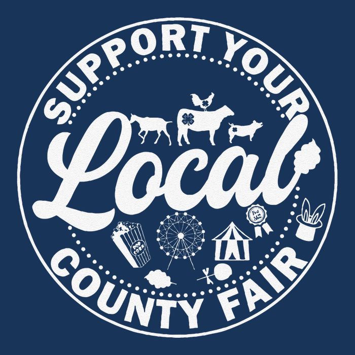 Support Your Local County Fair Animals Farm And Circus Tent Golf Towel