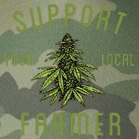 Support Your Local Farmer Funny Weed Marijuana Legacy Tie Dye Trucker Hat