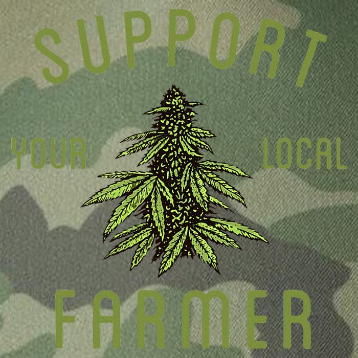 Support Your Local Farmer Funny Weed Marijuana Legacy Tie Dye Trucker Hat