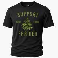 Support Your Local Farmer Funny Weed Marijuana Performance Shirt