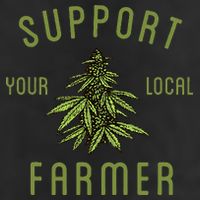 Support Your Local Farmer Funny Weed Marijuana Golf Towel