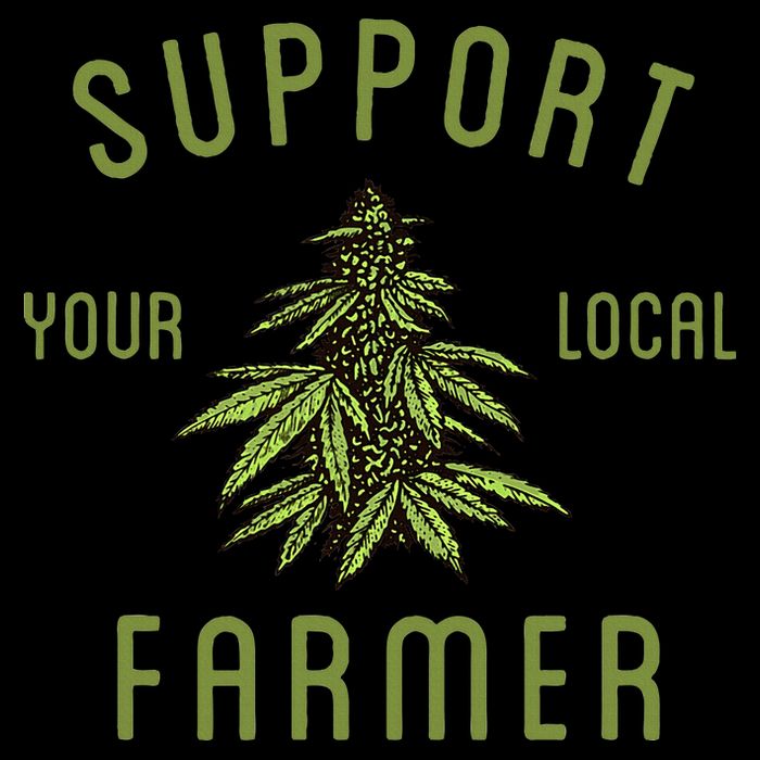 Support Your Local Farmer Funny Weed Marijuana Wool Snapback Cap