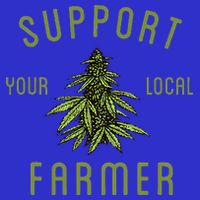 Support Your Local Farmer Funny Weed Marijuana 16 in Basic Backpack