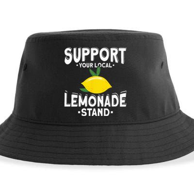 Support Your Local Lemonade Stand Sustainable Bucket Hat