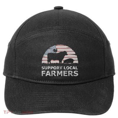 Support Your Local Farmers Pride Farm Country 7-Panel Snapback Hat