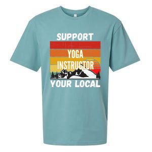 Support Your Local Yoga Instructor Cute Gift Sueded Cloud Jersey T-Shirt