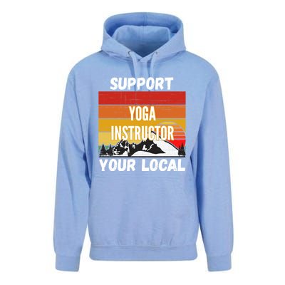 Support Your Local Yoga Instructor Cute Gift Unisex Surf Hoodie