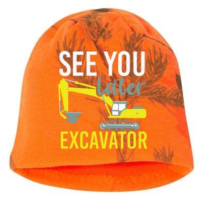 See You Later Excavator Kati - Camo Knit Beanie