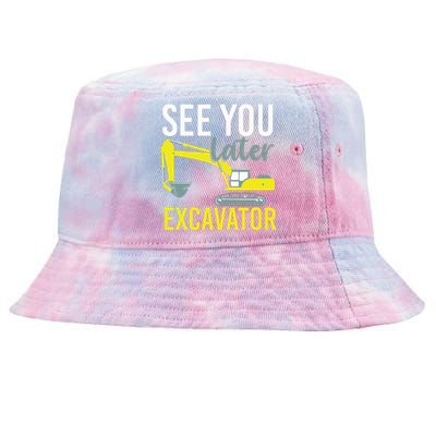 See You Later Excavator Tie-Dyed Bucket Hat