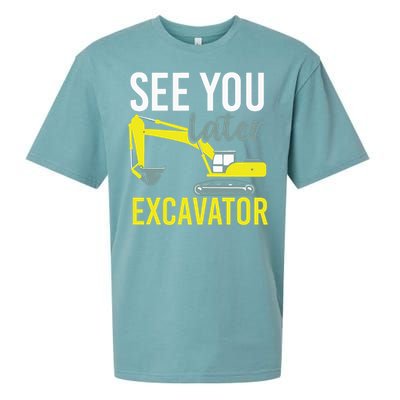 See You Later Excavator Sueded Cloud Jersey T-Shirt