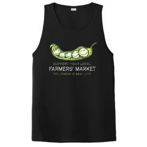 Support Your Local Outdoor Farmers Market Funny Graphic PosiCharge Competitor Tank