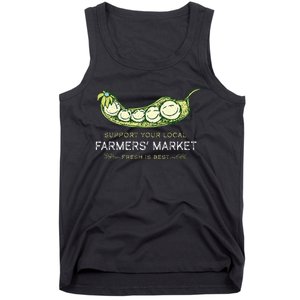 Support Your Local Outdoor Farmers Market Funny Graphic Tank Top