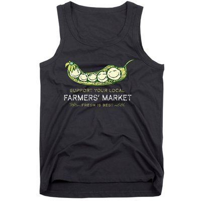 Support Your Local Outdoor Farmers Market Funny Graphic Tank Top