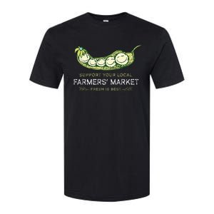 Support Your Local Outdoor Farmers Market Funny Graphic Softstyle CVC T-Shirt