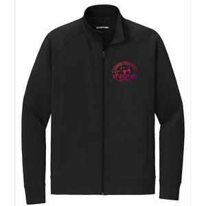 Support Your Local Farmer Eat Beef Great Gift Stretch Full-Zip Cadet Jacket