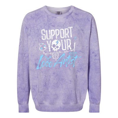 Support Your Loco Artist Colorblast Crewneck Sweatshirt