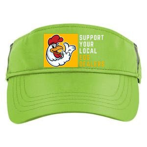 Support Your Local Egg Dealers,Chicken Lover Adult Drive Performance Visor