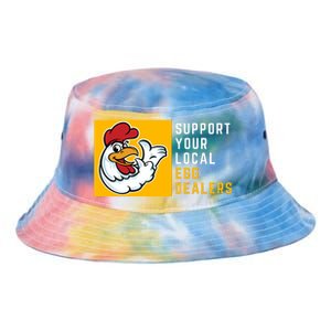 Support Your Local Egg Dealers,Chicken Lover Tie Dye Newport Bucket Hat