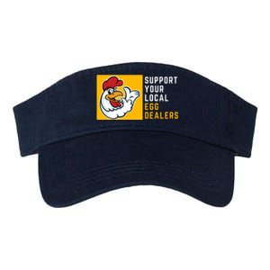 Support Your Local Egg Dealers,Chicken Lover Valucap Bio-Washed Visor