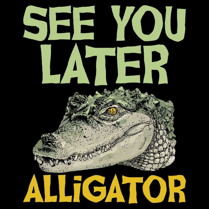 See You Later Alligator Gator Crocodile Zoo Animal Lover 7-Panel Snapback Hat