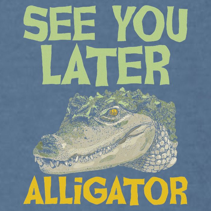 See You Later Alligator Gator Crocodile Zoo Animal Lover Garment-Dyed Sweatshirt